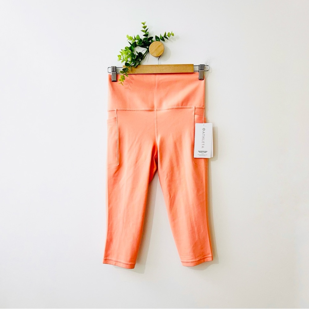 Athleta NWT Salutation Stash Pocket II Crop Workout Capri